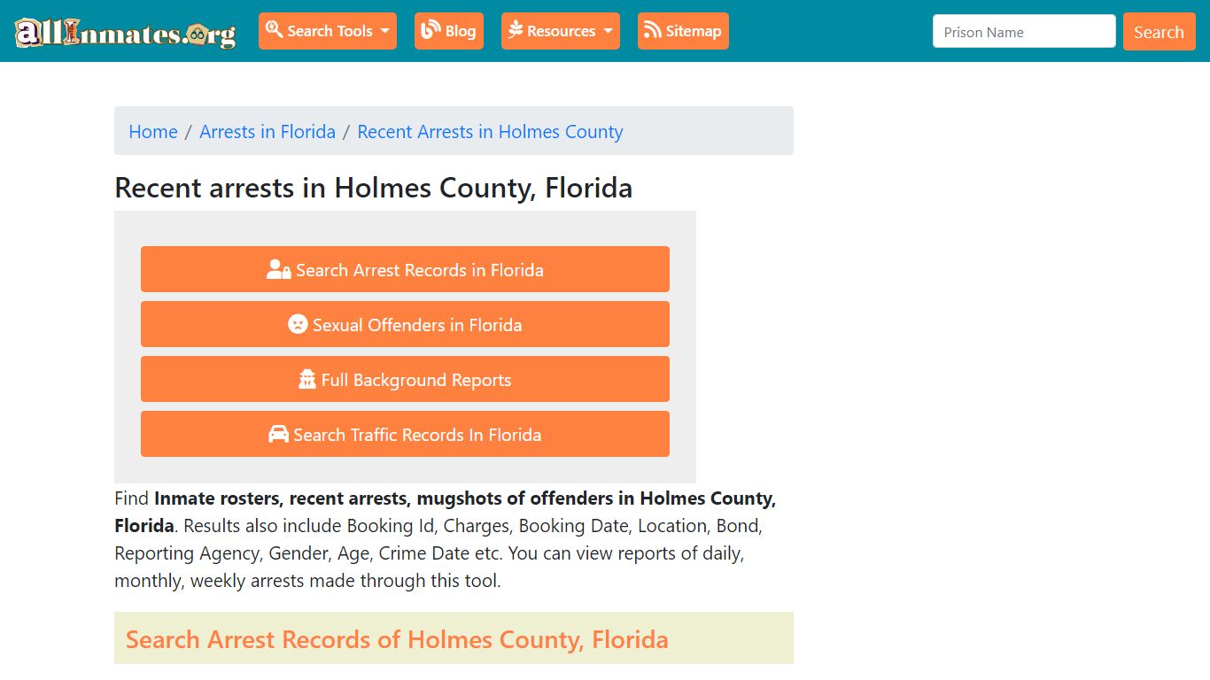 Recent arrests in Holmes County, Florida | Mugshots, Rosters, Inmates ...